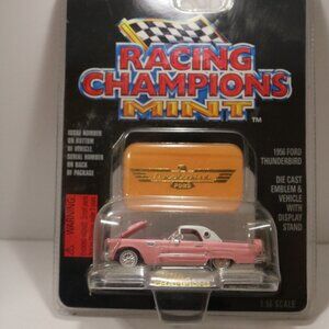 Racing Champions Mint 1956 pink Thunderbird scale is 1:56 new and sealed
